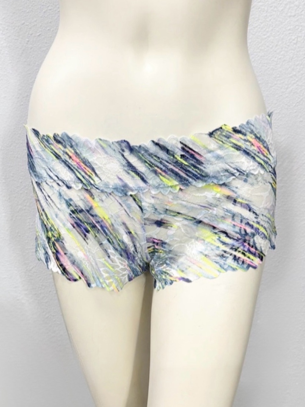 NWT PINK Victoria’s Secret Multicolor Lace Boyshort Panties Size L
